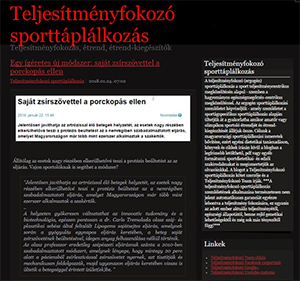 Teljesítményfokozó sporttáplálkozás